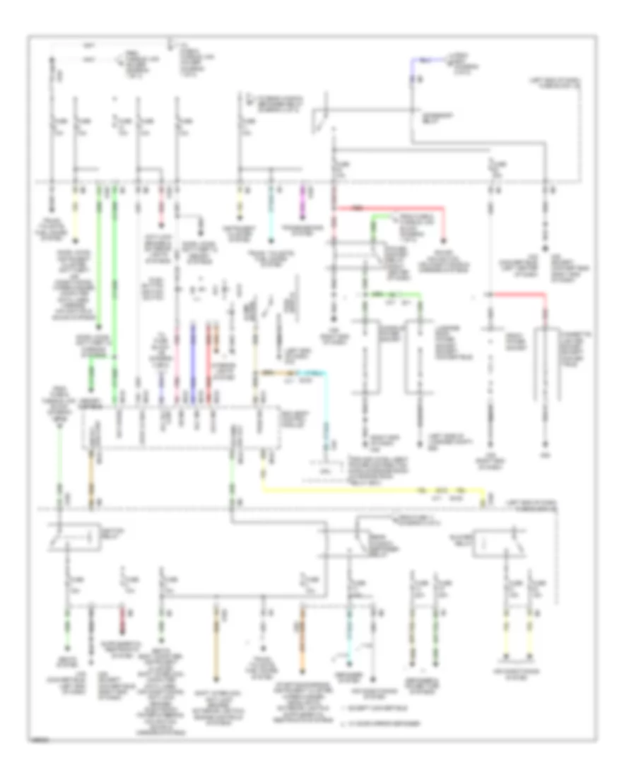 Power Distribution Wiring Diagram (2 of 2) for Nissan Murano CrossCabriolet 2013