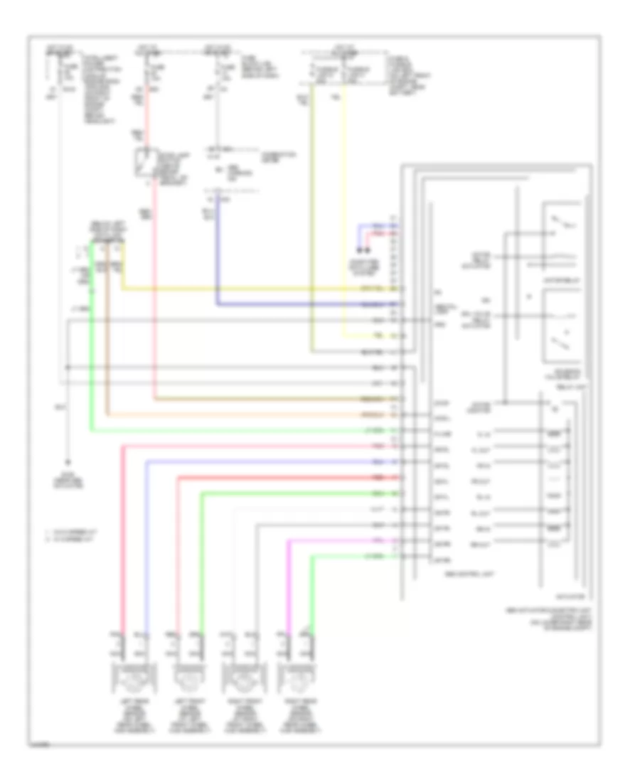 Anti-lock Brakes Wiring Diagram, without Traction Control for Nissan Altima 2006