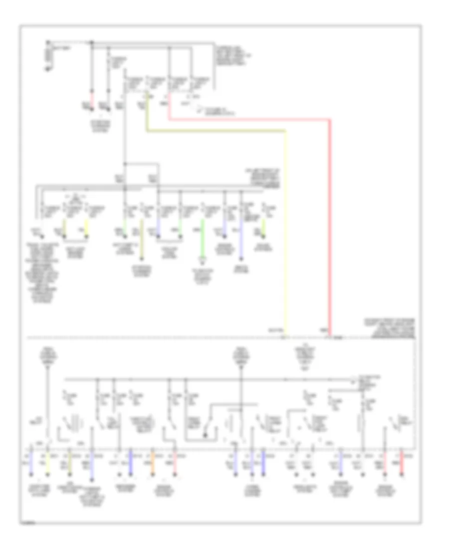 Power Distribution Wiring Diagram 1 of 2 for Nissan Altima 2006