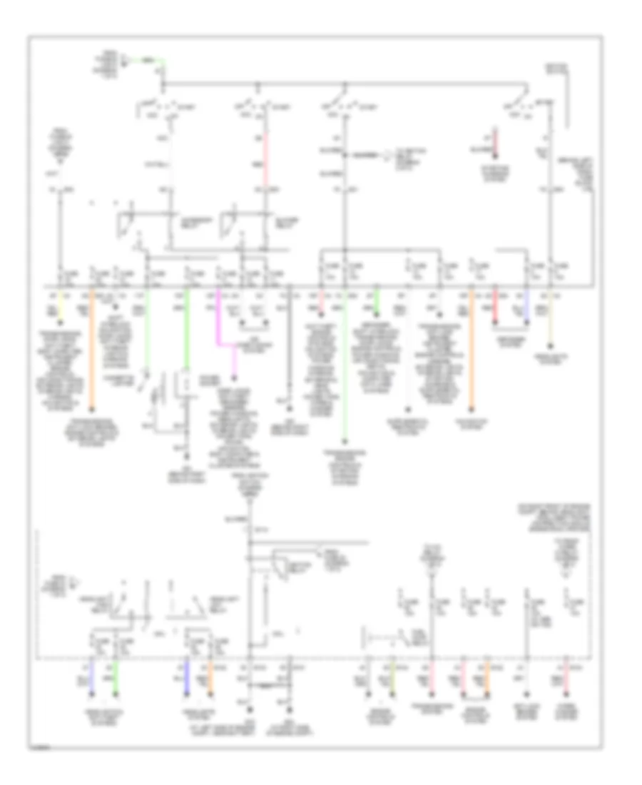 Power Distribution Wiring Diagram 2 of 2 for Nissan Altima 2006