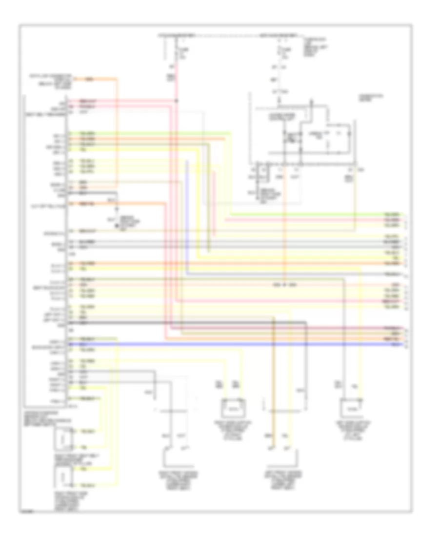 Supplemental Restraints Wiring Diagram (1 of 3) for Nissan Altima 2006