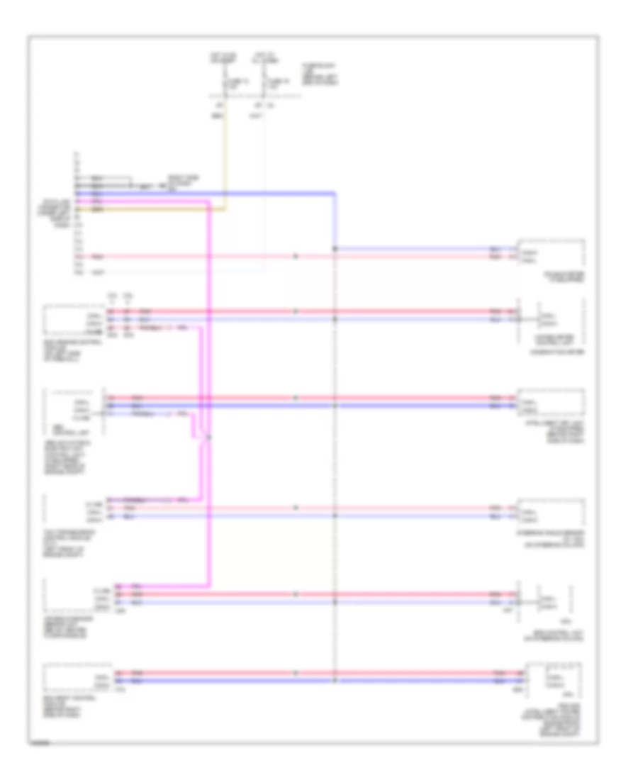 Computer Data Lines Wiring Diagram for Nissan Sentra SR 2010