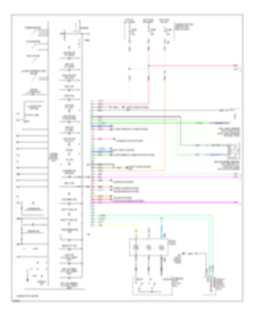 Instrument Cluster Wiring Diagram 1 of 2 for Nissan Sentra SR 2010