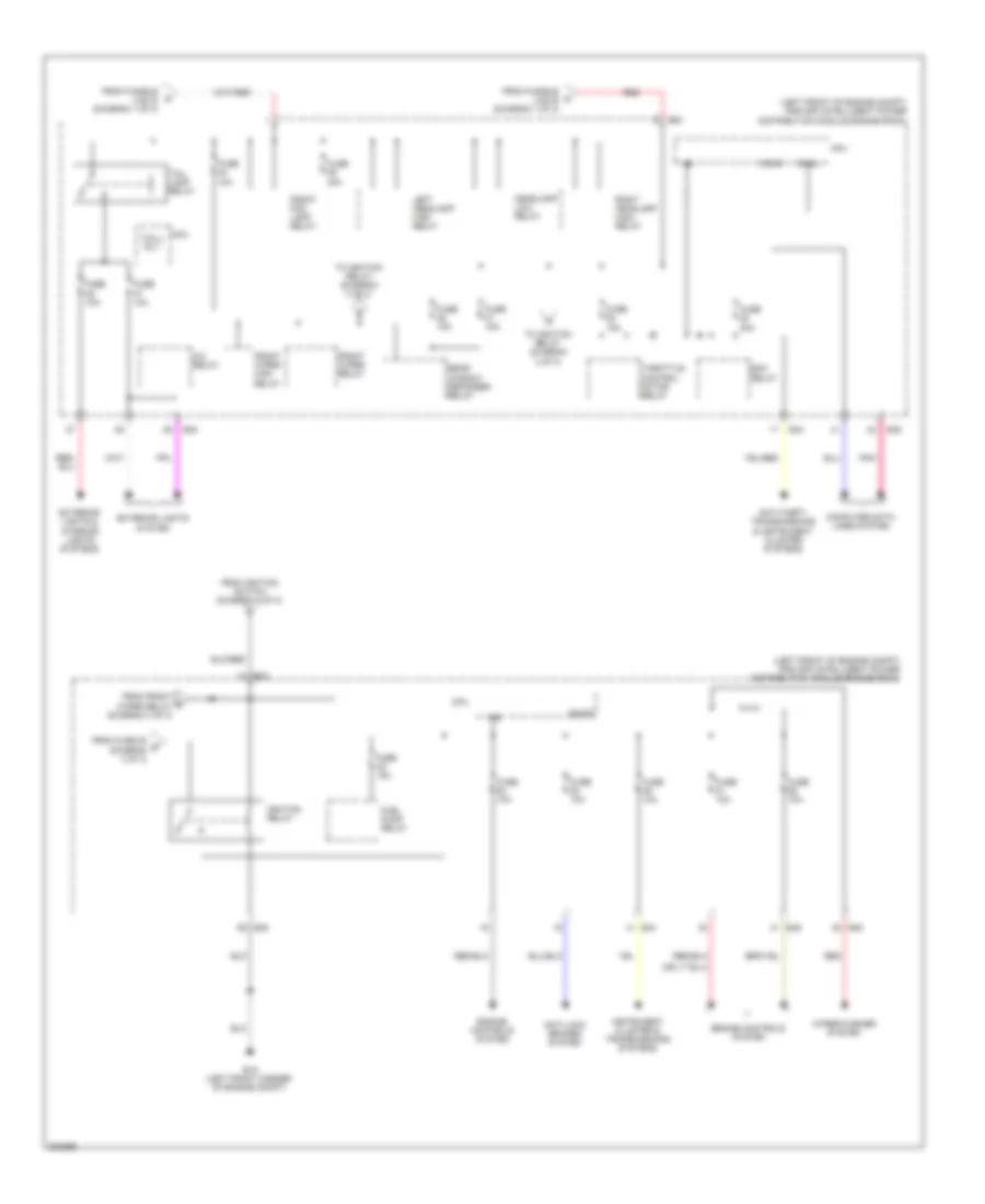 Power Distribution Wiring Diagram 3 of 3 for Nissan Sentra SR 2010
