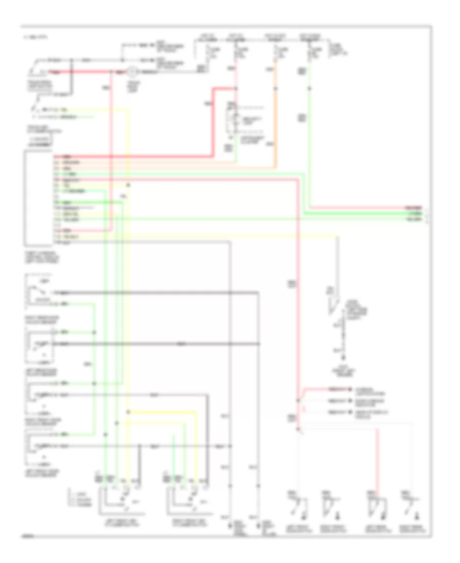 Anti theft Wiring Diagram 1 of 2 for Nissan Altima GLE 1994