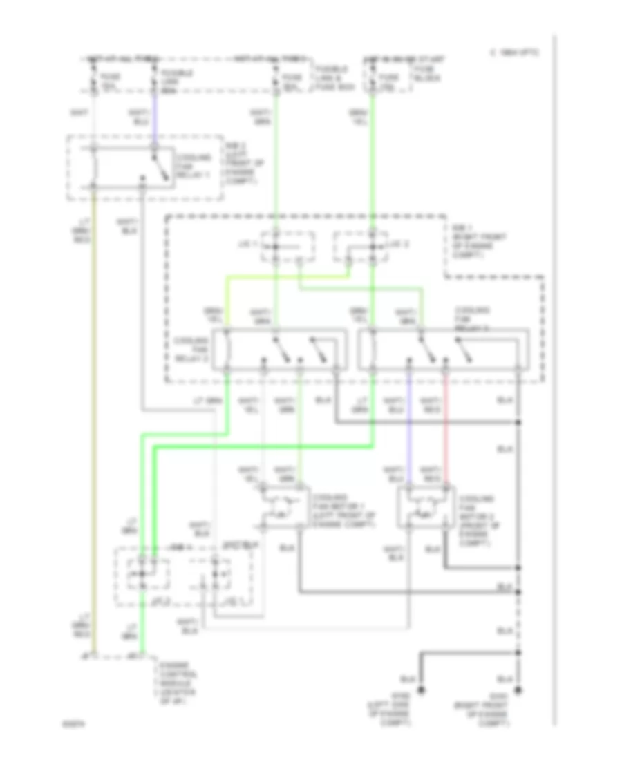 Cooling Fan Wiring Diagram for Nissan Altima GLE 1994