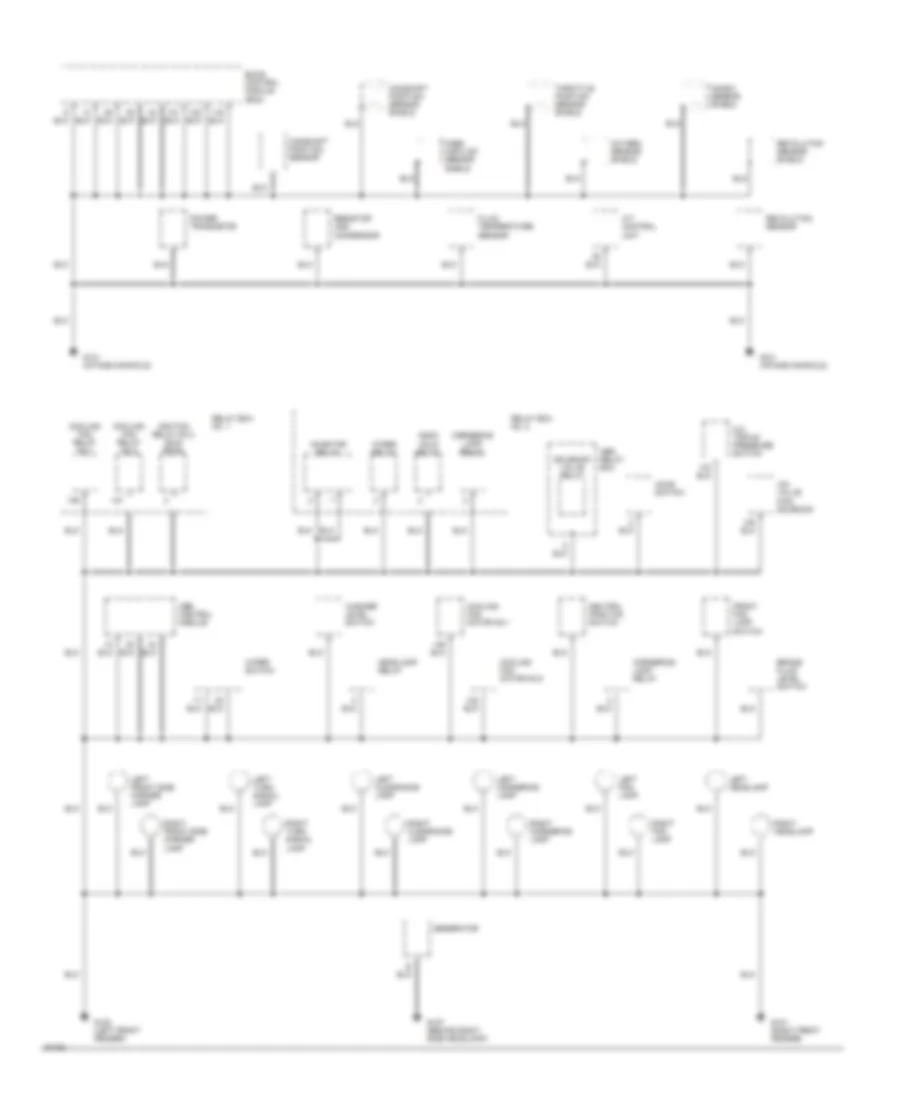 Ground Distribution Wiring Diagram 1 of 3 for Nissan Altima GLE 1994