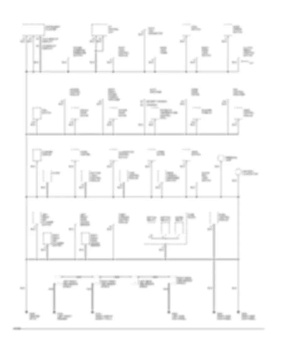 Ground Distribution Wiring Diagram (2 of 3) for Nissan Altima GLE 1994