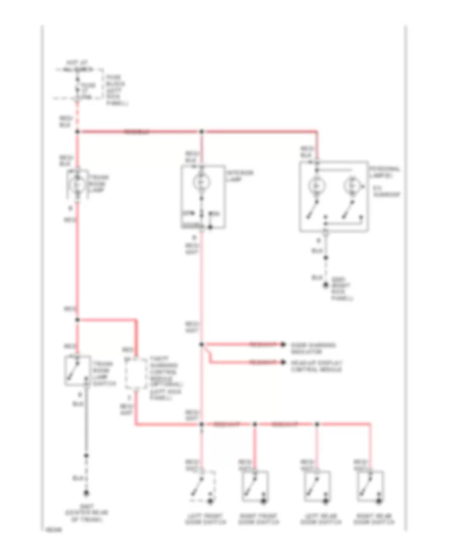 Courtesy Lamps Wiring Diagram for Nissan Altima GLE 1994