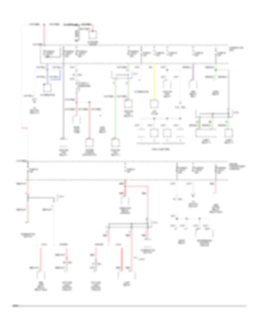 Power Distribution Wiring Diagram 1 of 3 for Nissan Altima GLE 1994