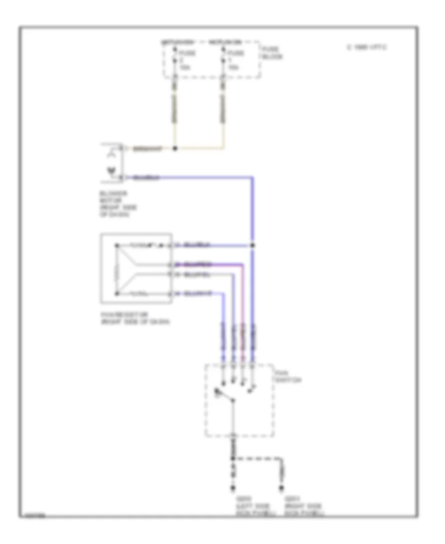 Heater Wiring Diagram for Nissan Altima SE 1998