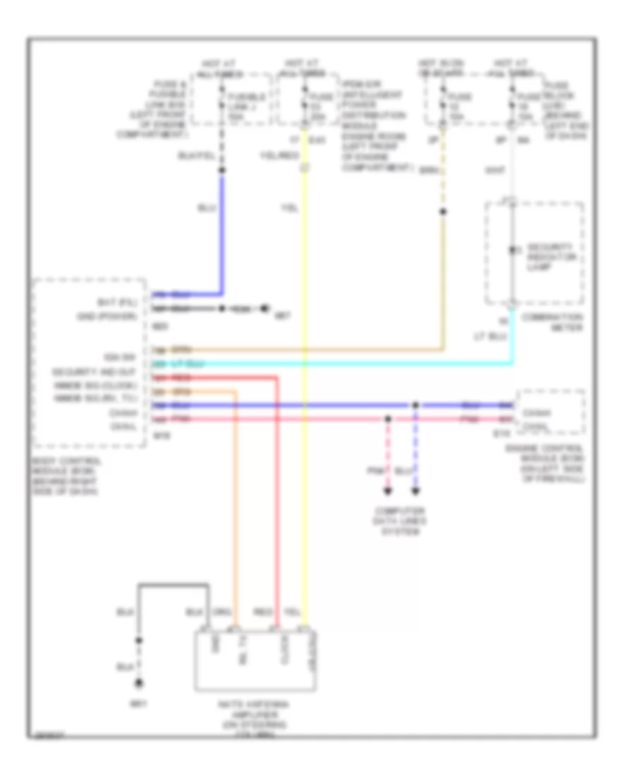 Immobilizer Wiring Diagram for Nissan Sentra 2008