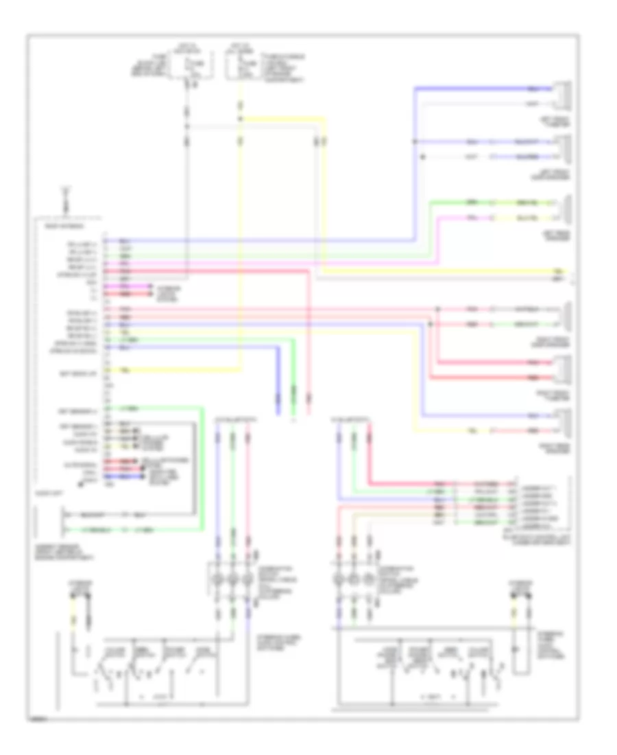 Mid-Line Radio Wiring Diagram (1 of 2) for Nissan Sentra 2008