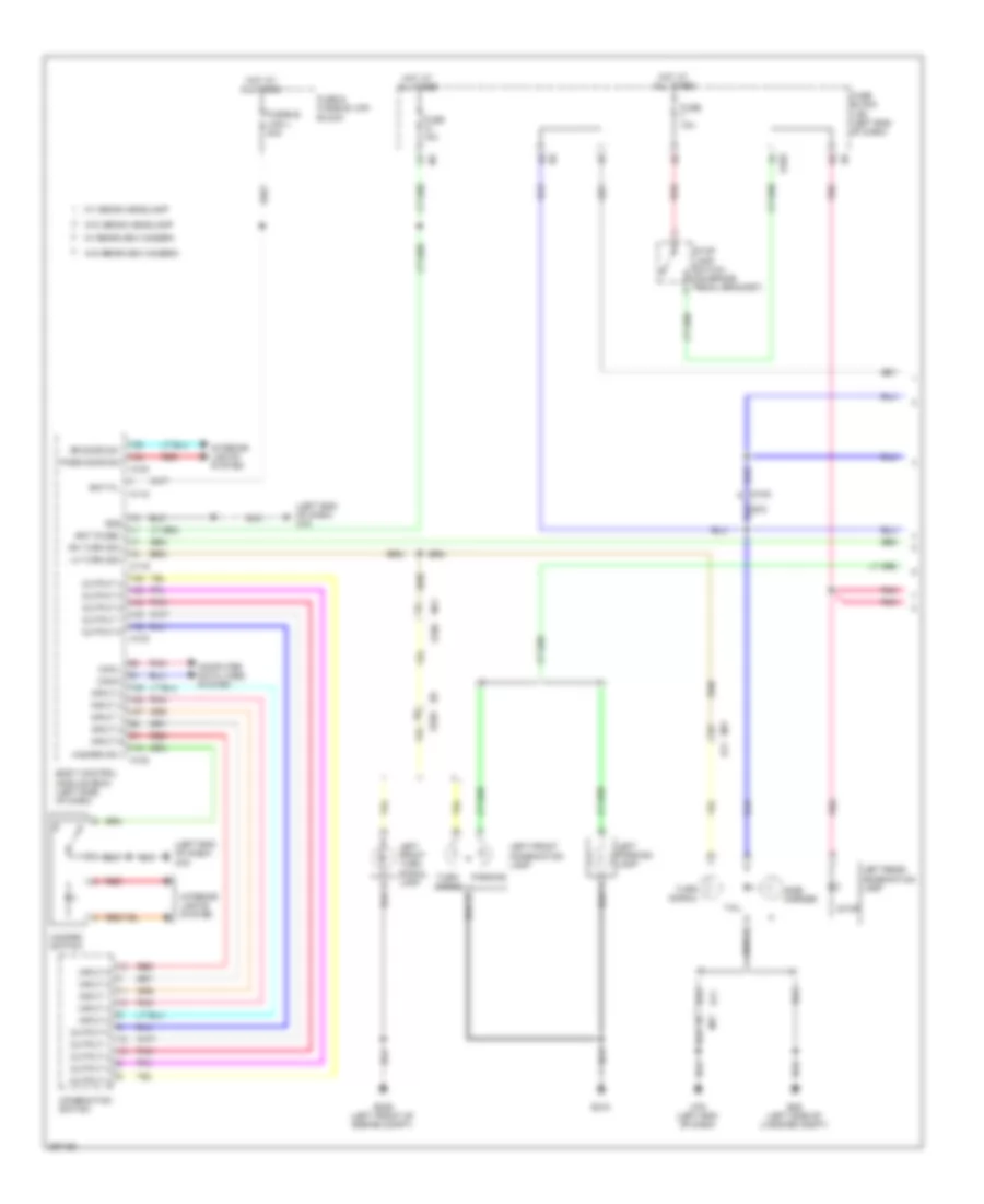 Exterior Lamps Wiring Diagram Except Convertible 1 of 2 for Nissan Murano LE 2013