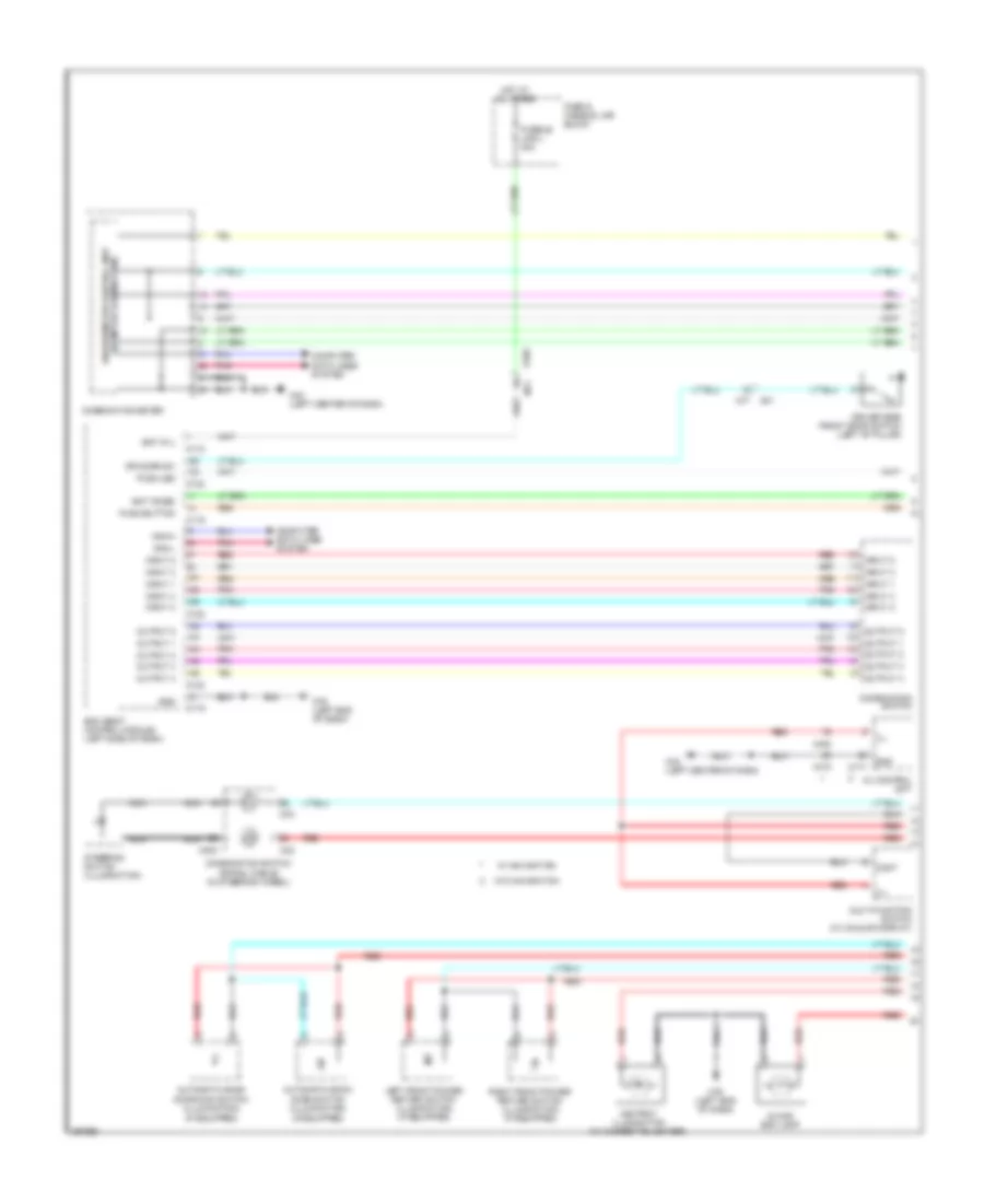 Instrument Illumination Wiring Diagram, Except Convertible (1 of 2) for Nissan Murano LE 2013