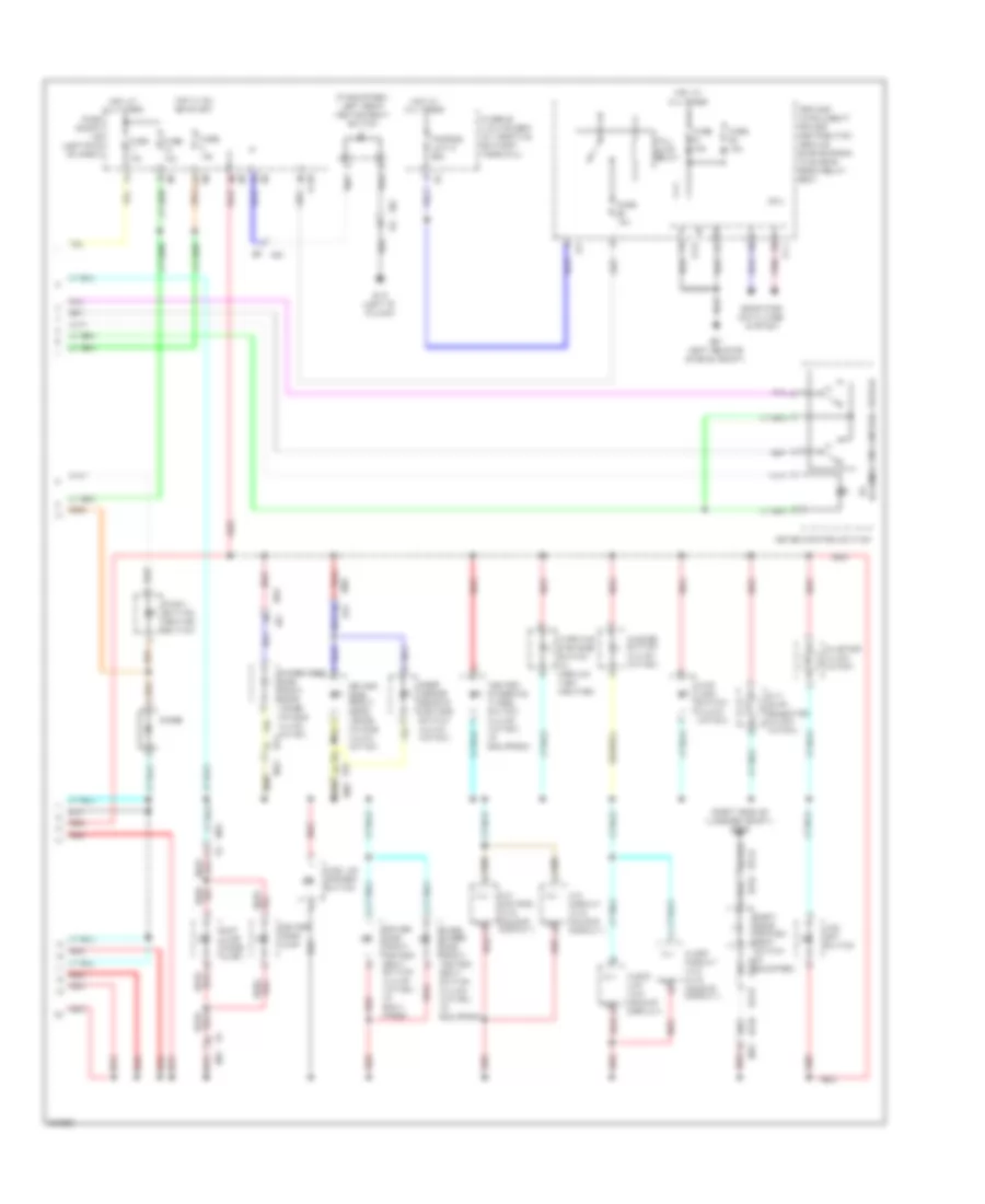 Instrument Illumination Wiring Diagram, Except Convertible (2 of 2) for Nissan Murano LE 2013