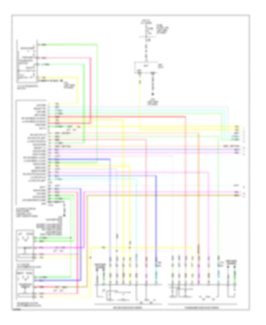 Memory Systems Wiring Diagram 1 of 4 for Nissan Murano LE 2013