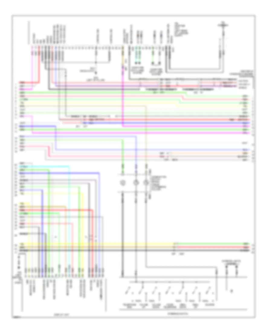 Base Radio Wiring Diagram, Except Convertible with Color Display (2 of 4) for Nissan Murano LE 2013
