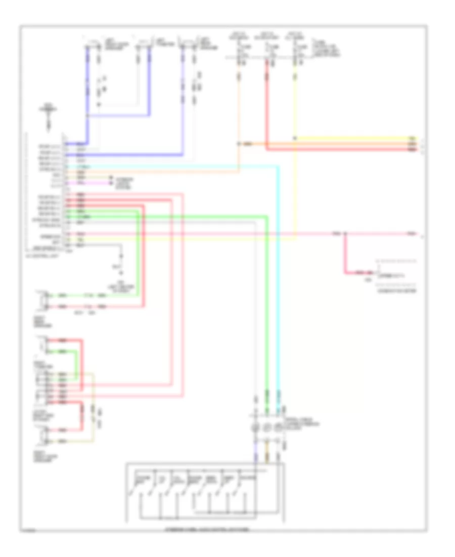 Navigation Wiring Diagram 1 of 2 for Nissan NVHD SL 2014 3500