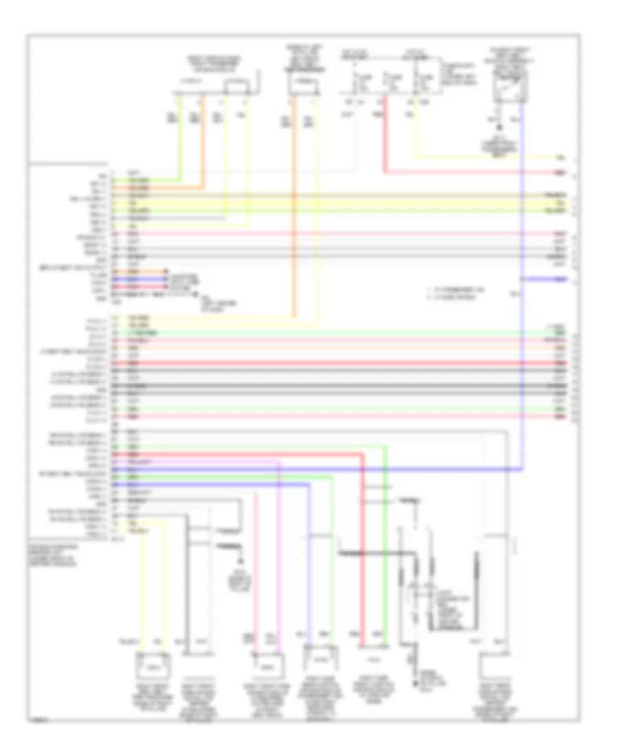 Supplemental Restraints Wiring Diagram 1 of 2 for Nissan NVHD SL 2014 3500