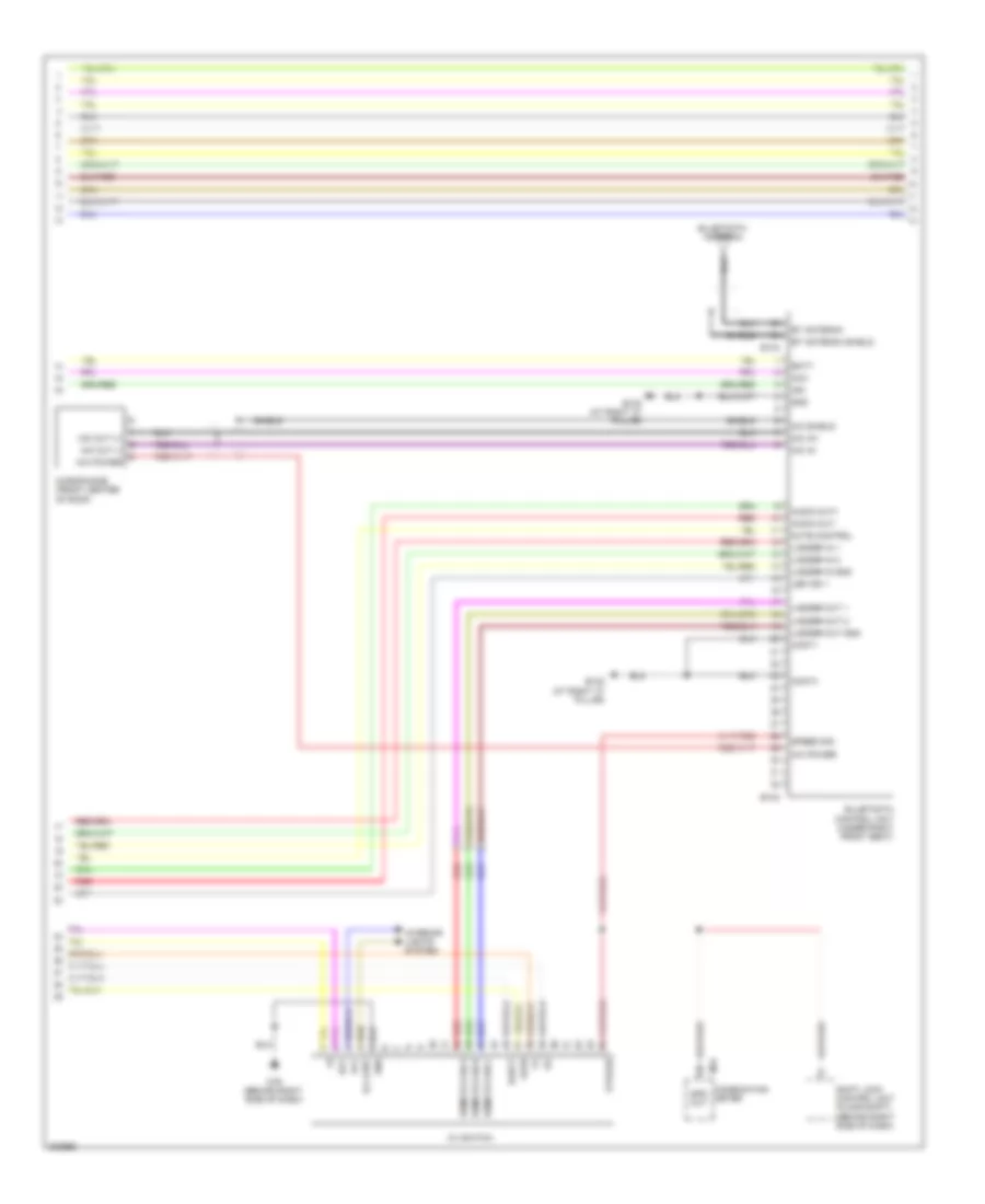 Premium Radio Wiring Diagram, without Navigation (2 of 3) for Nissan Titan PRO-4X 2010