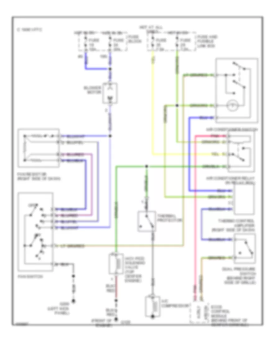 AC Wiring Diagram for Nissan Frontier 1998