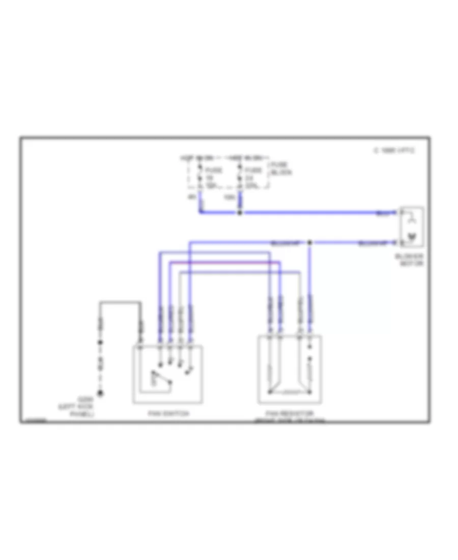 Heater Wiring Diagram for Nissan Frontier 1998