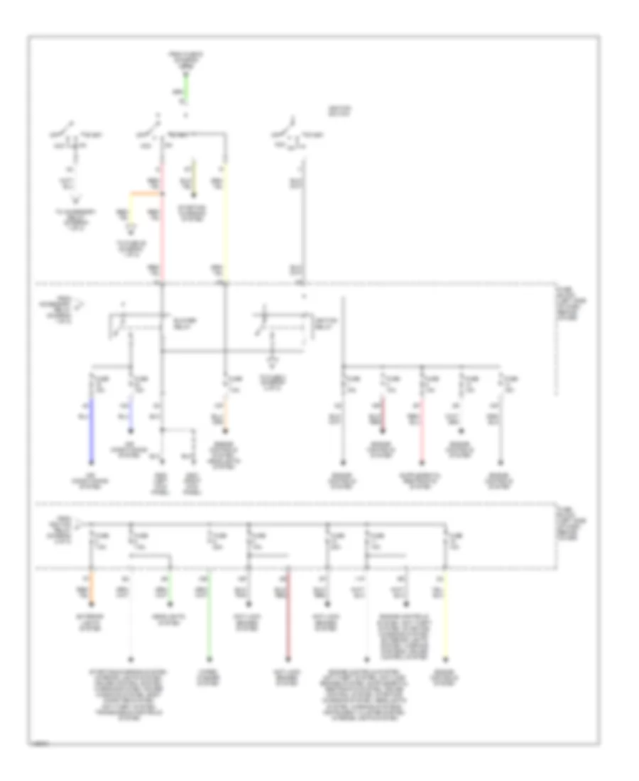Power Distribution Wiring Diagram 2 of 2 for Nissan Frontier 1998