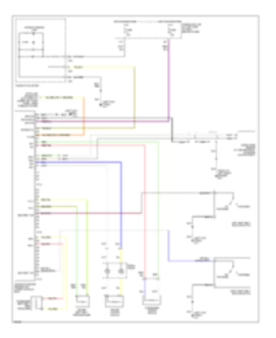 Supplemental Restraint Wiring Diagram for Nissan Xterra SE 2002