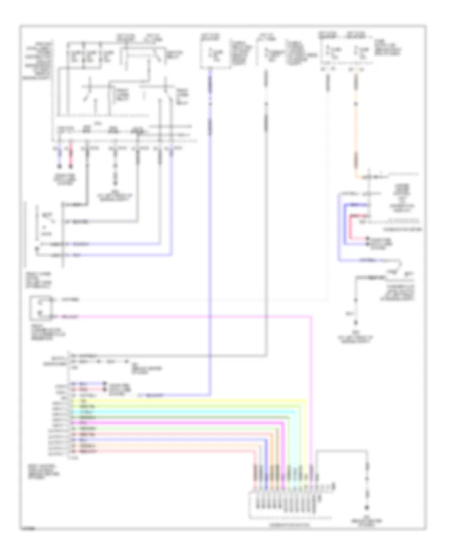Электросхема стеклоочистителя, дворников и омывателя для Nissan Titan SE 2010