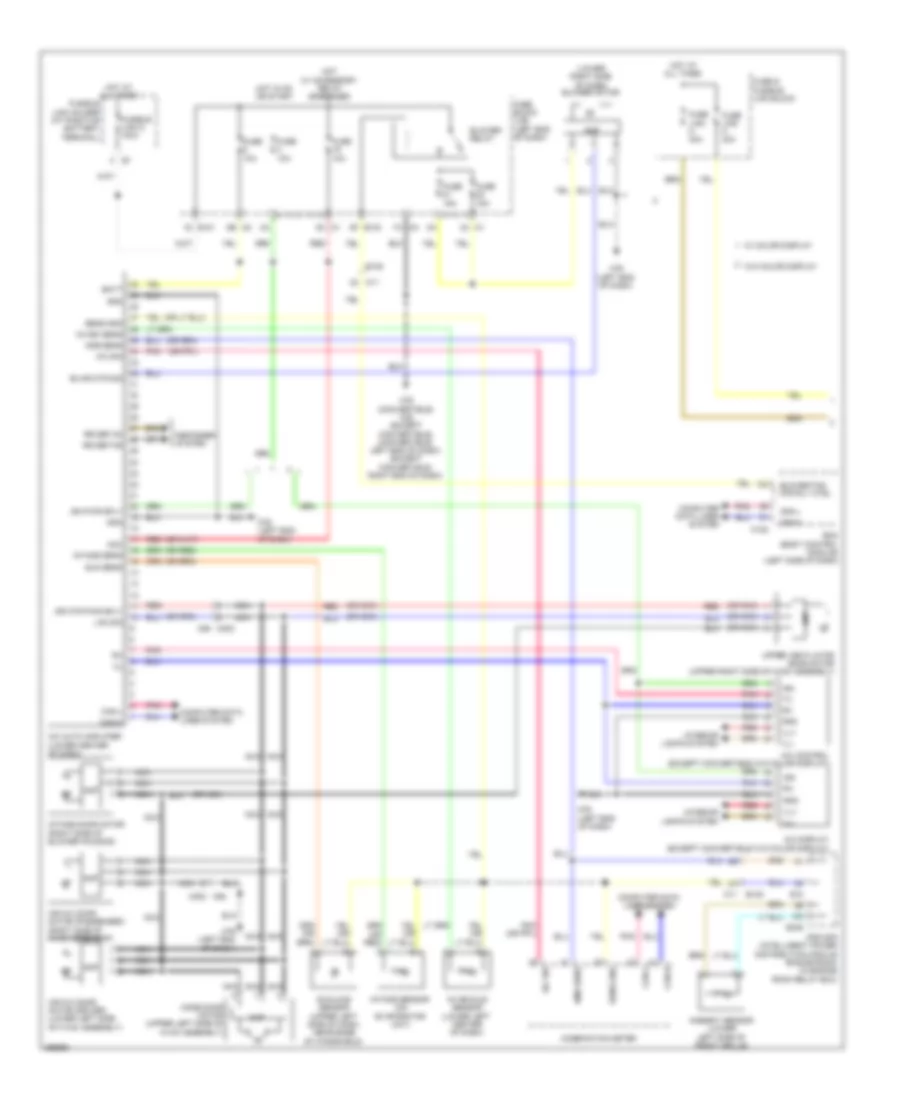 Automatic A C Wiring Diagram 1 of 2 for Nissan Murano SL 2013