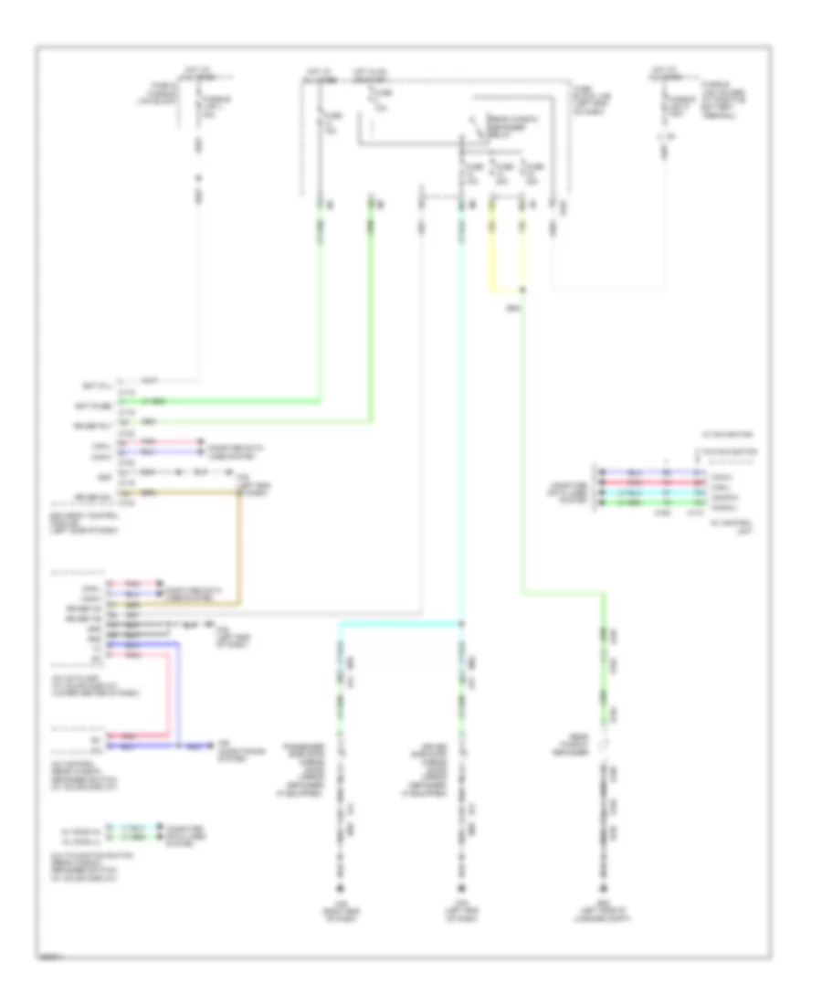 Defoggers Wiring Diagram, Except Convertible for Nissan Murano SL 2013