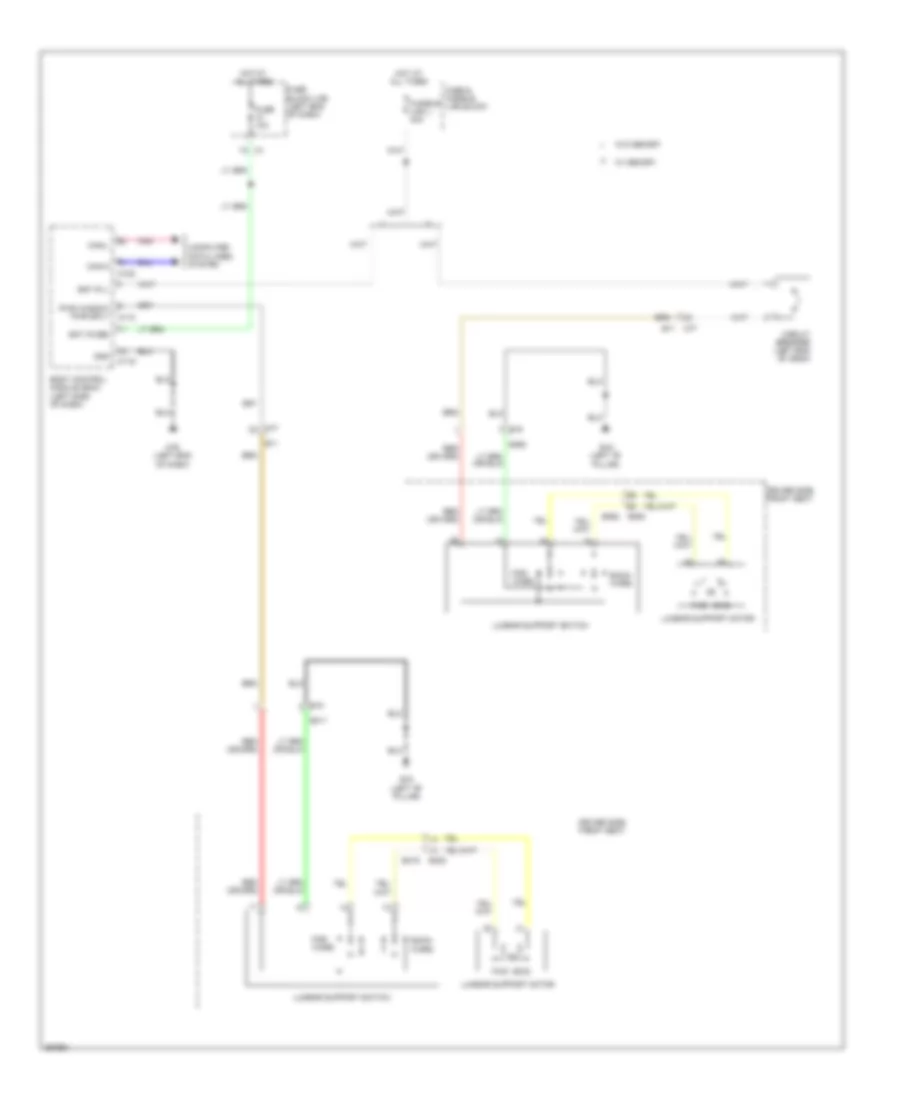 Lumbar Wiring Diagram Except Convertible for Nissan Murano SL 2013