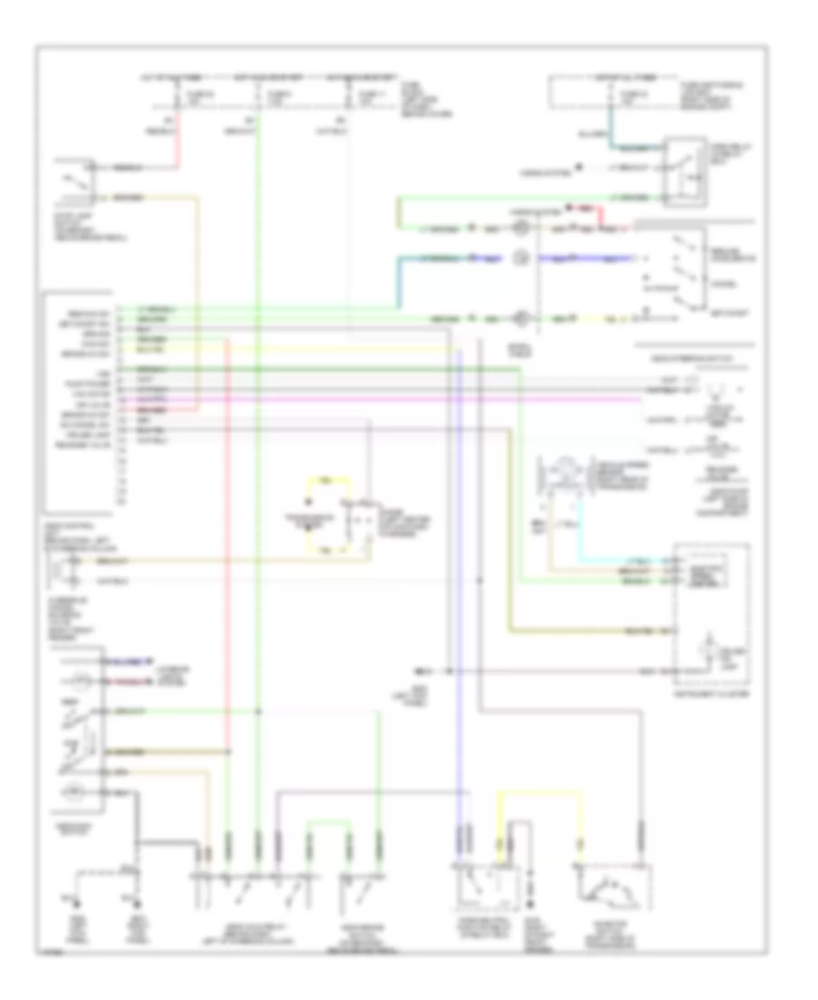 Cruise Control Wiring Diagram A T for Nissan Frontier SE 1998