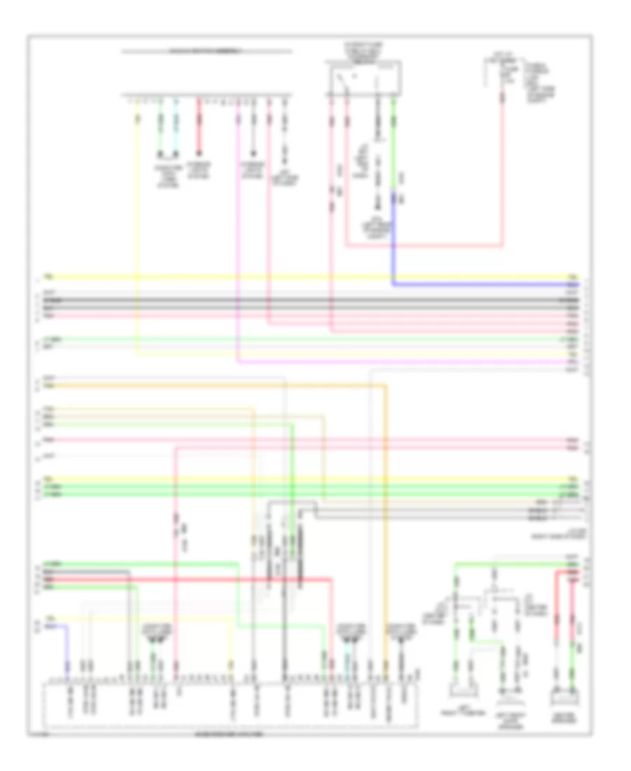 Radio Wiring Diagram, Base without Navigation (4 of 8) for Nissan Pathfinder Platinum 2014
