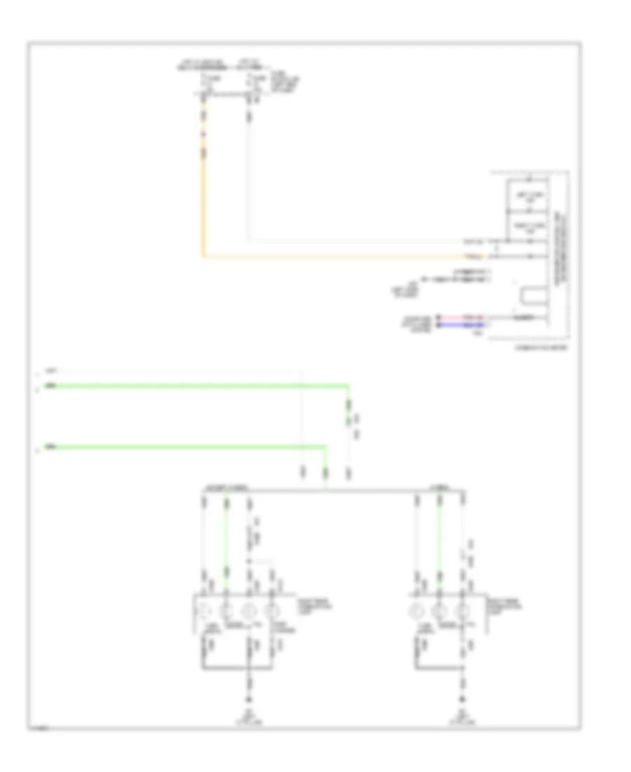 Exterior Lamps Wiring Diagram (3 of 3) for Nissan Pathfinder Platinum 2014