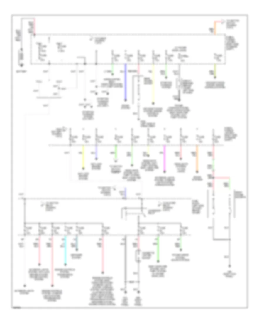 Power Distribution Wiring Diagram 1 of 2 for Nissan Xterra SE S C 2002