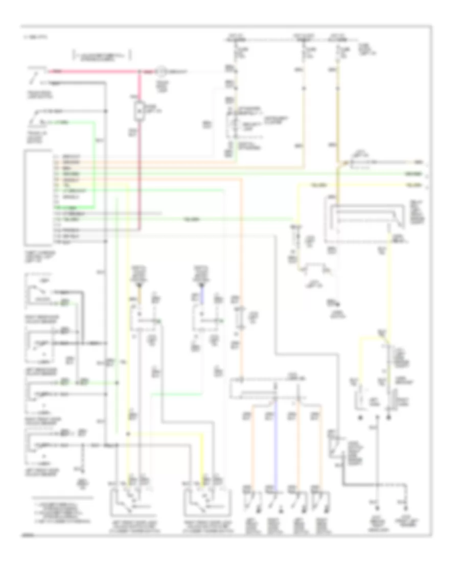 Anti theft Wiring Diagram 1 of 2 for Nissan Maxima GXE 1994