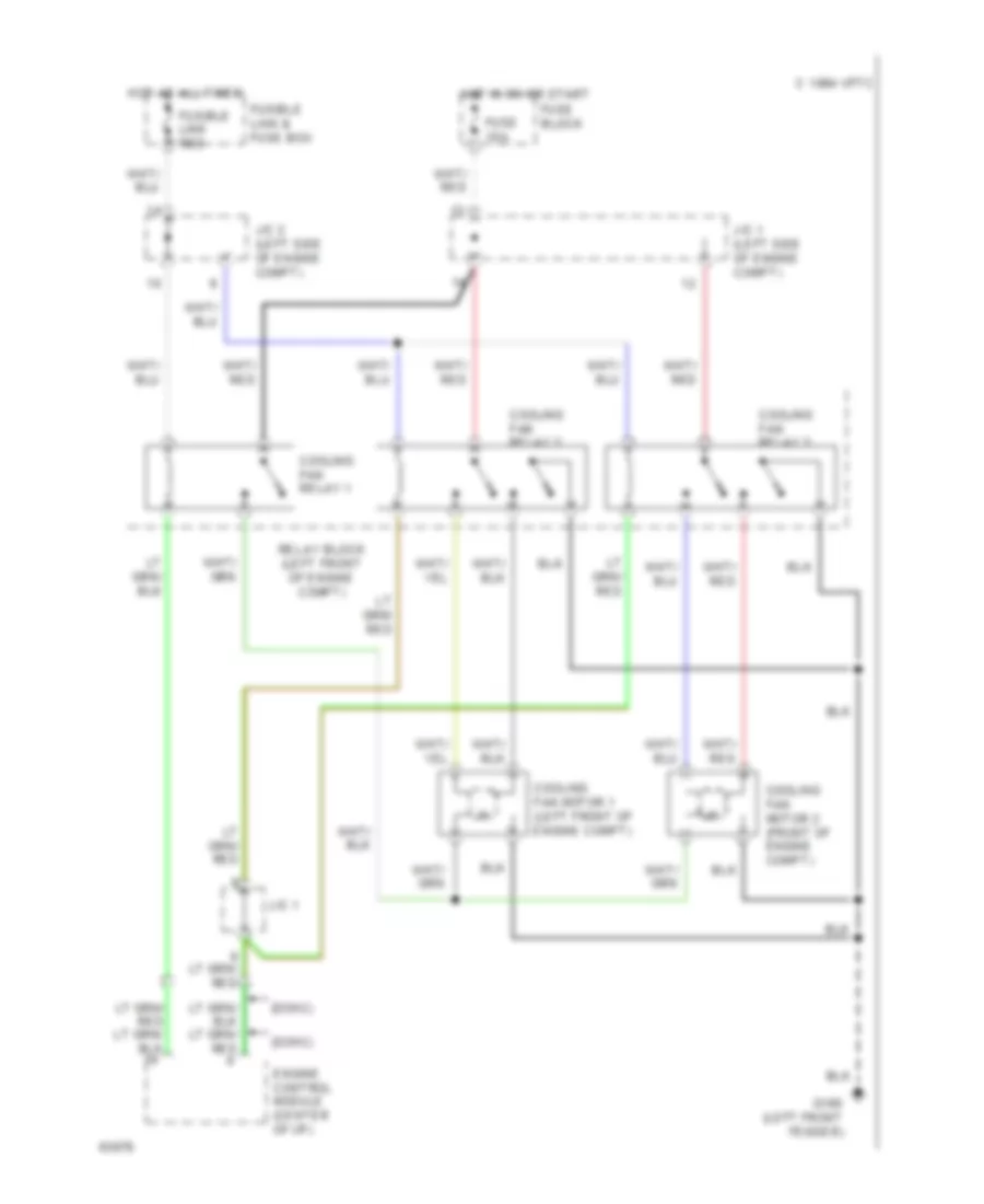 Cooling Fan Wiring Diagram for Nissan Maxima GXE 1994