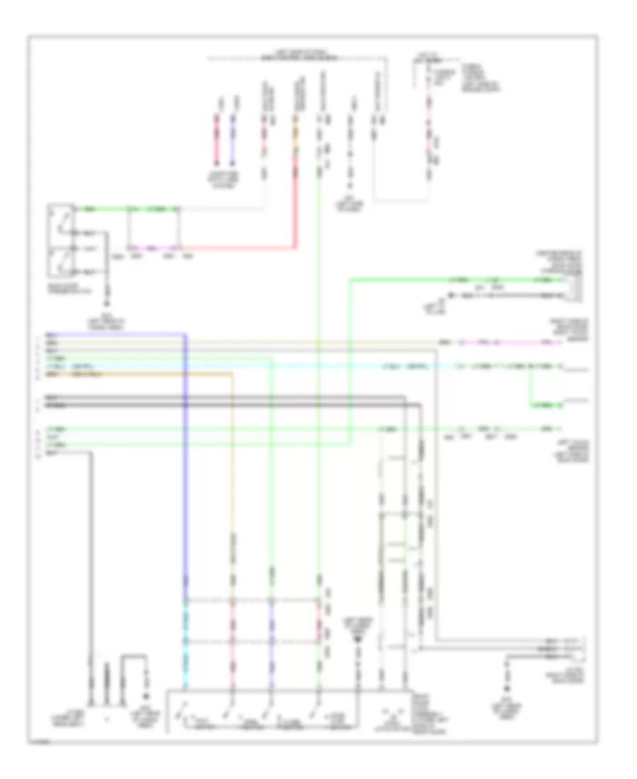 Automatic Back Door Wiring Diagram 2 of 2 for Nissan Pathfinder Platinum Hybrid 2014