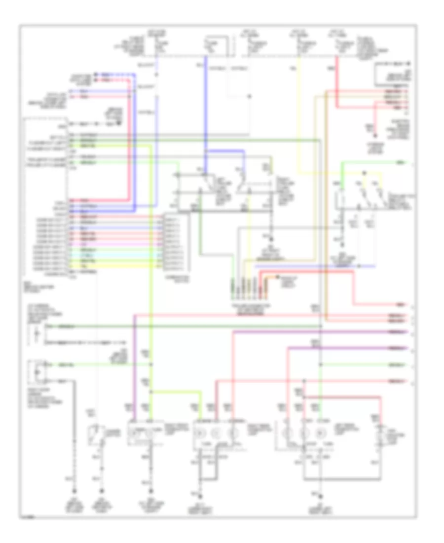 Exterior Lamps  Trailer connector Wiring Diagram 1 of 2 for Nissan Armada LE 2006