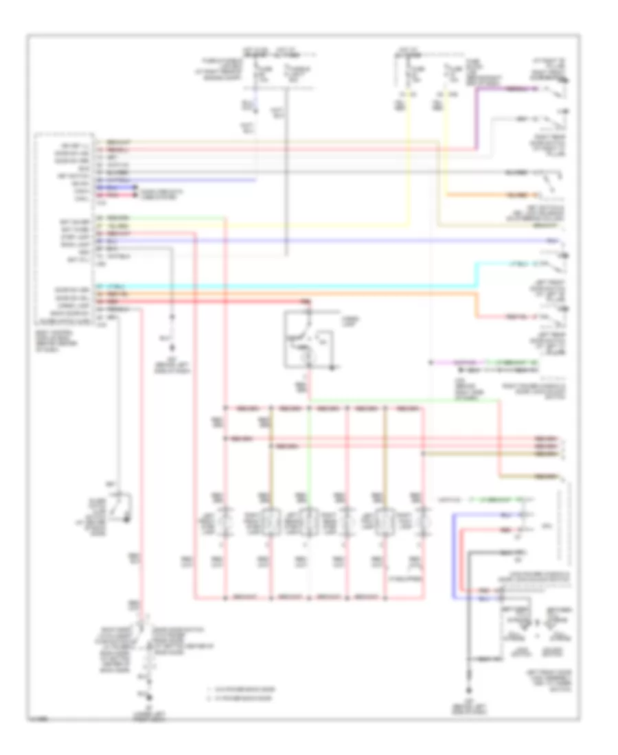 Courtesy Lamps Wiring Diagram 1 of 2 for Nissan Armada LE 2006