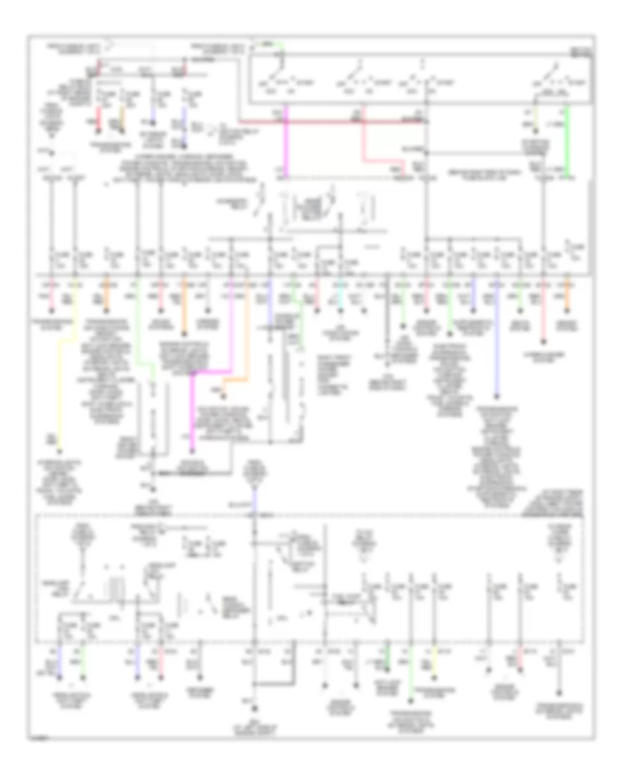 Power Distribution Wiring Diagram (2 of 2) for Nissan Armada LE 2006