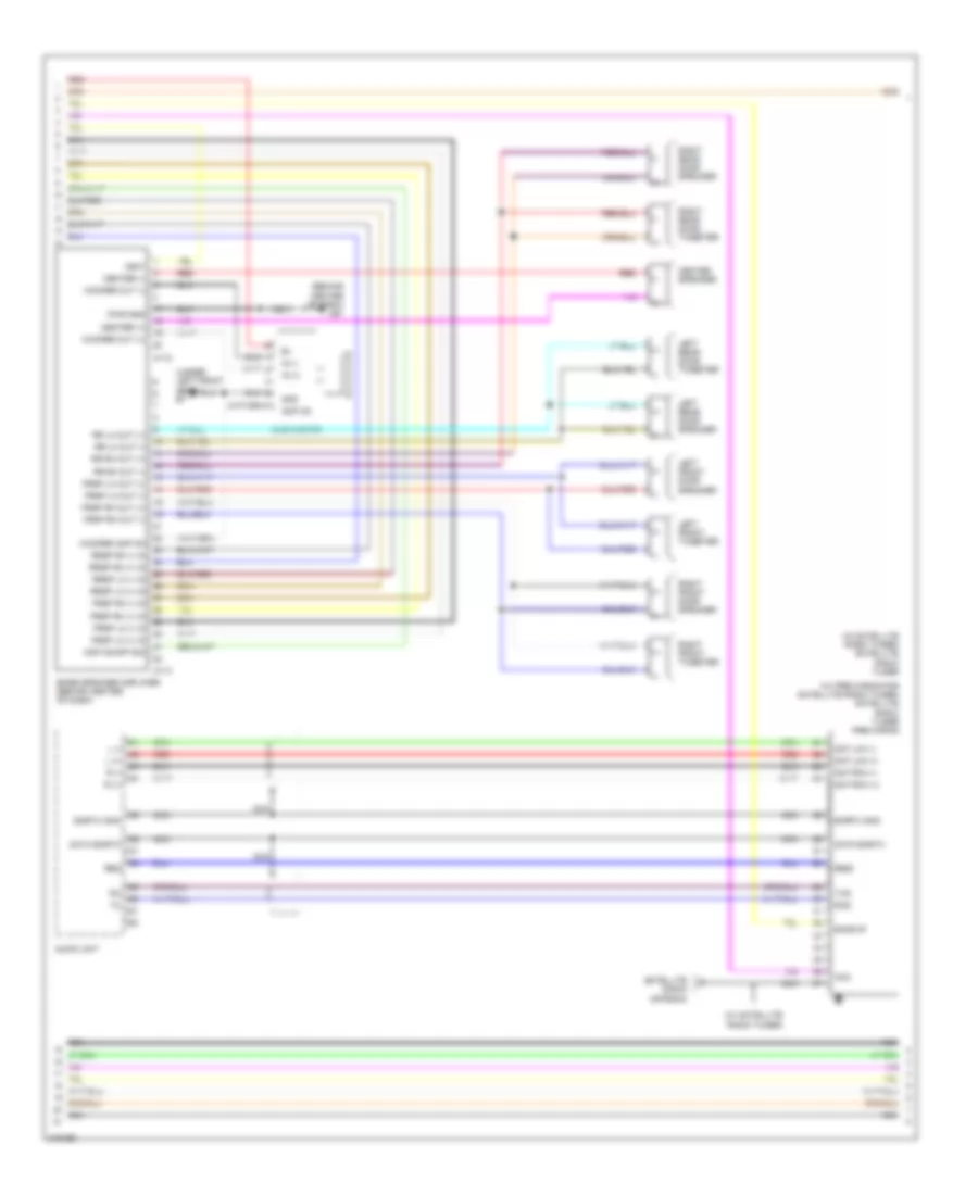 Premium Radio Wiring Diagram, with Navigation (2 of 3) for Nissan Armada LE 2006