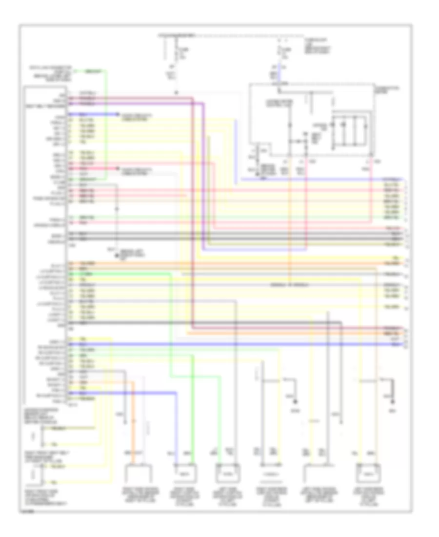 Supplemental Restraints Wiring Diagram 1 of 3 for Nissan Armada LE 2006