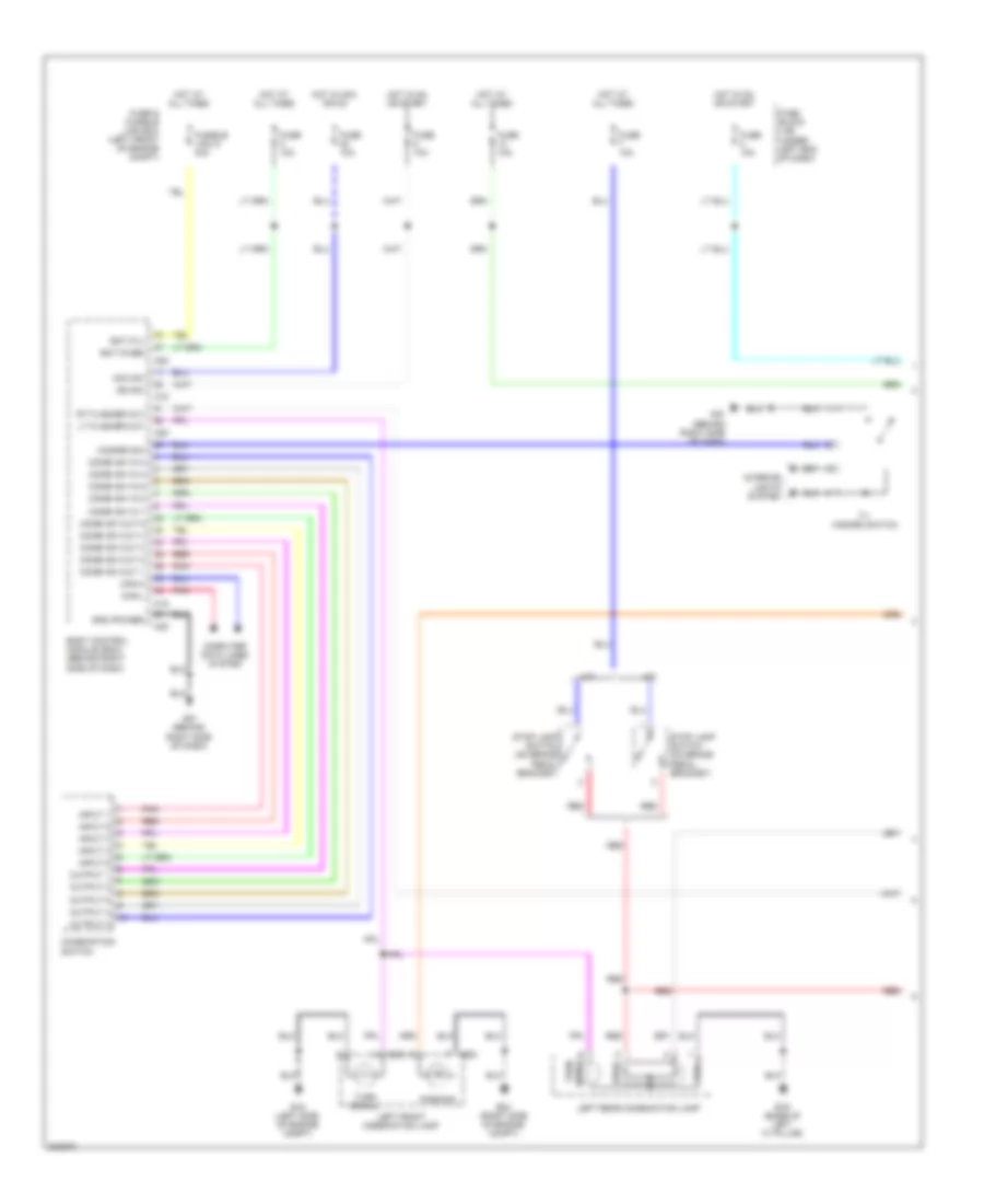 Exterior Lamps Wiring Diagram, Hatchback (1 of 2) for Nissan Versa 2010