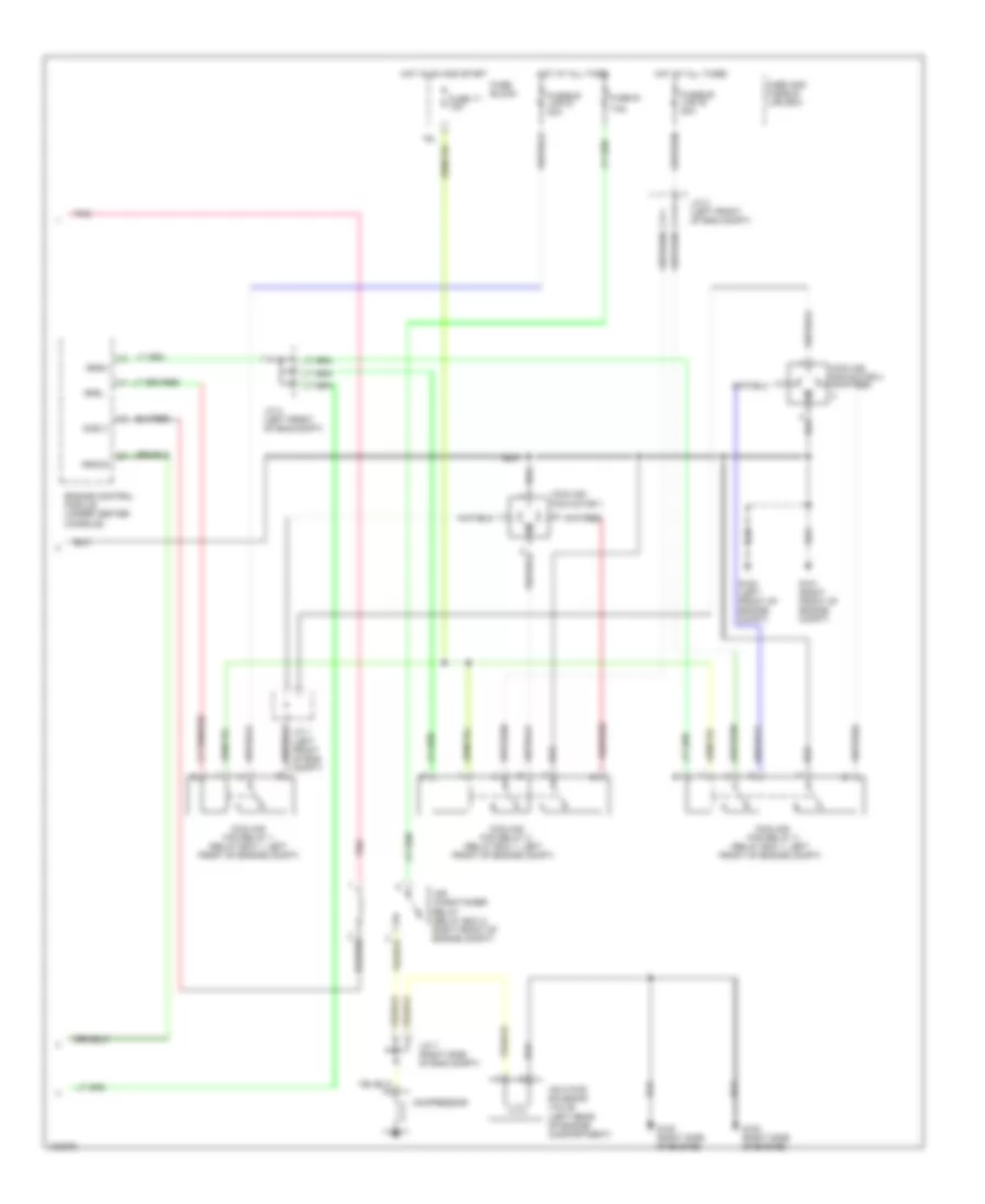 AC Wiring Diagram, Auto AC (2 of 2) for Nissan Maxima GLE 1998