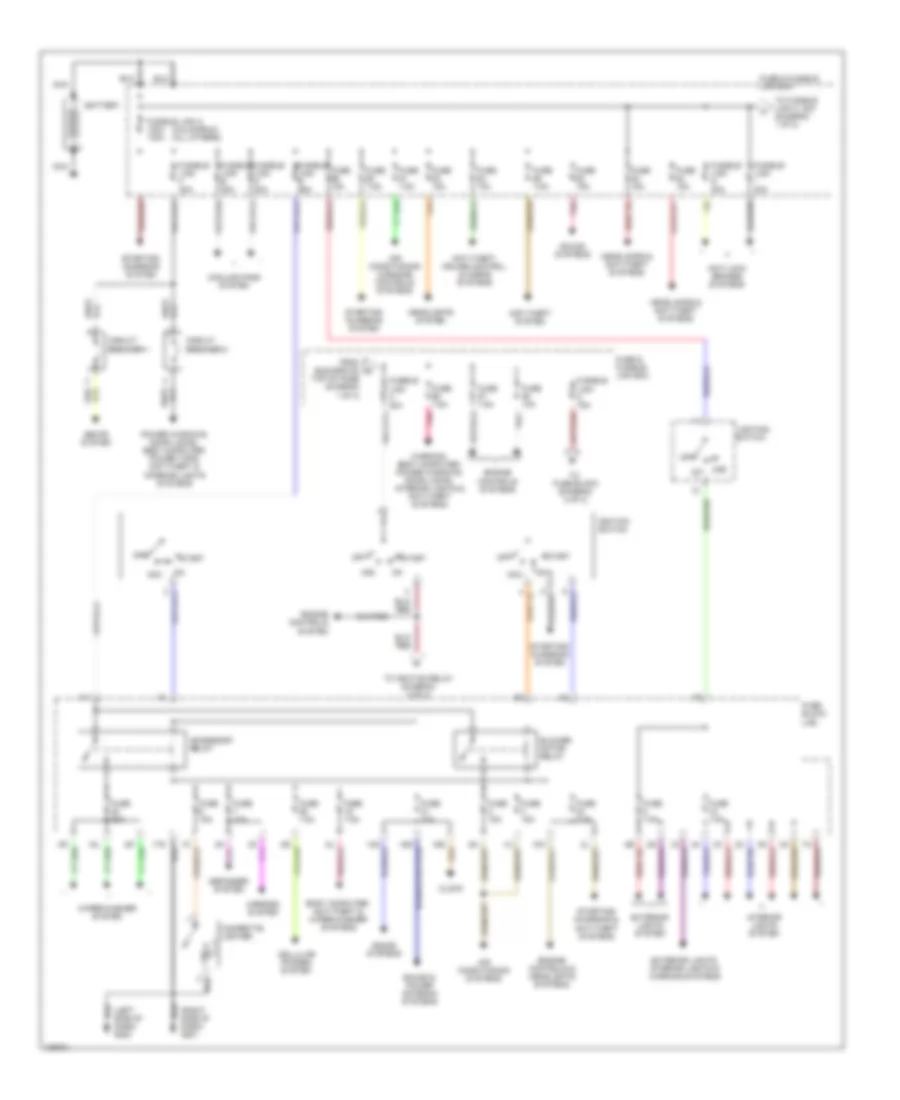 Power Distribution Wiring Diagram 1 of 2 for Nissan Maxima GLE 1998