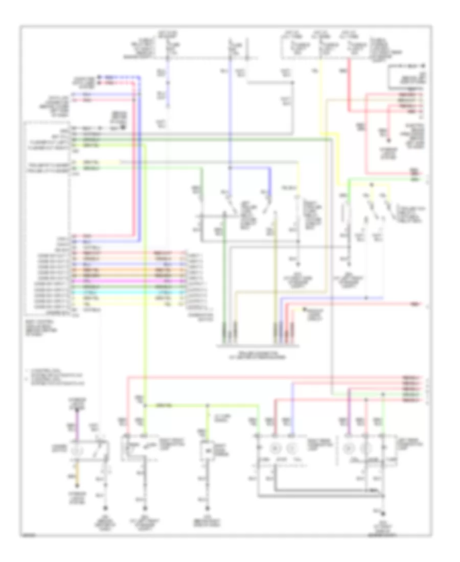 Exterior Lamps  Trailer Connector Wiring Diagram (1 of 2) for Nissan Titan LE 2008