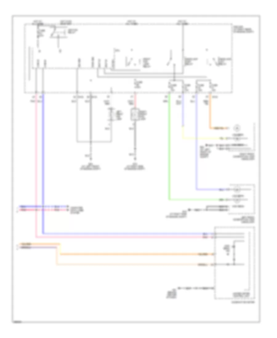 Headlamps Wiring Diagram, without DRL (2 of 2) for Nissan Titan LE 2008